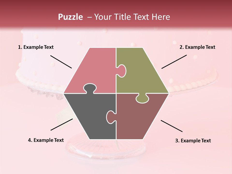 Beautiful Pink Birthday Cake. PowerPoint Template