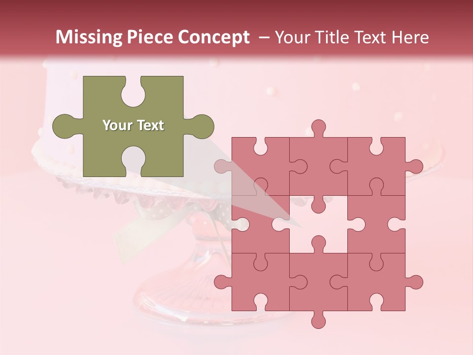 Beautiful Pink Birthday Cake. PowerPoint Template