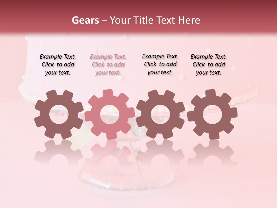 Beautiful Pink Birthday Cake. PowerPoint Template