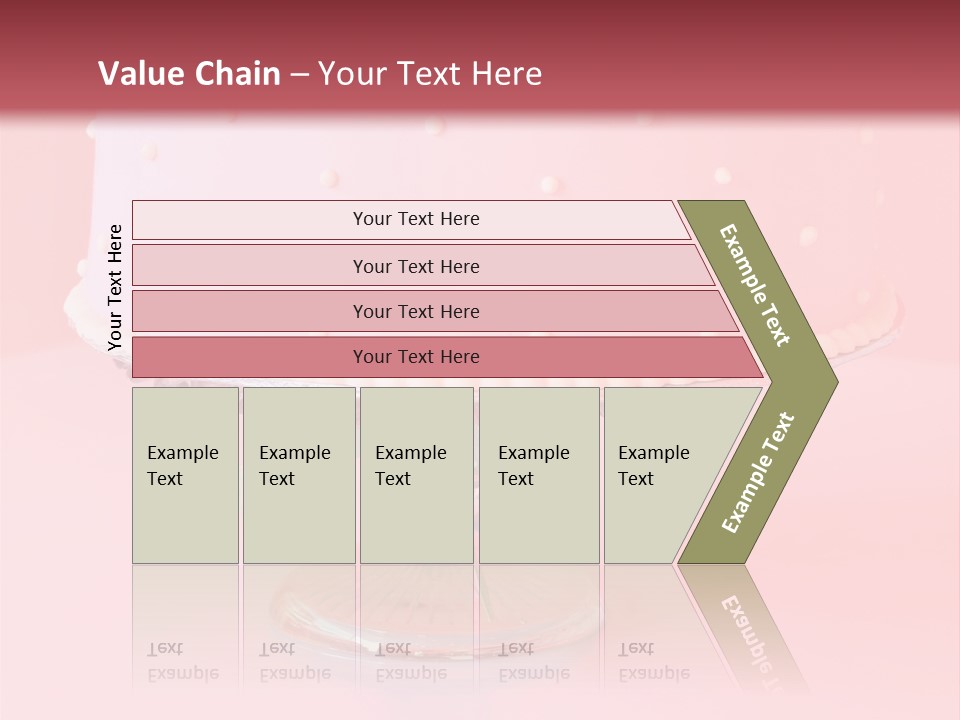 Beautiful Pink Birthday Cake. PowerPoint Template