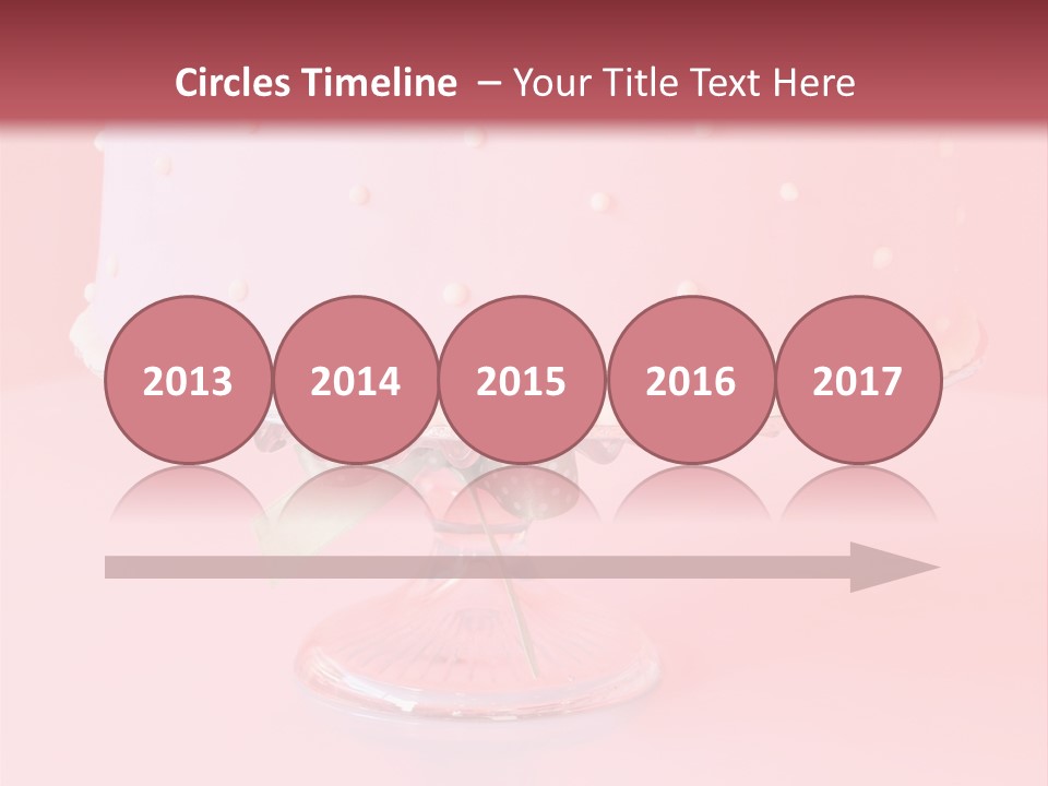 Beautiful Pink Birthday Cake. PowerPoint Template