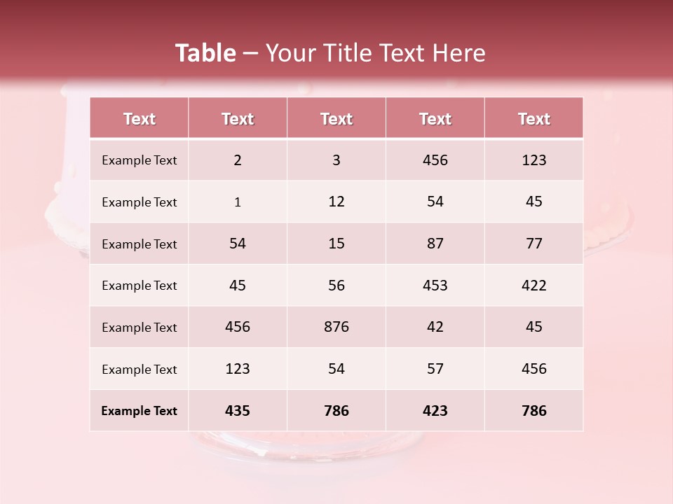 Beautiful Pink Birthday Cake. PowerPoint Template
