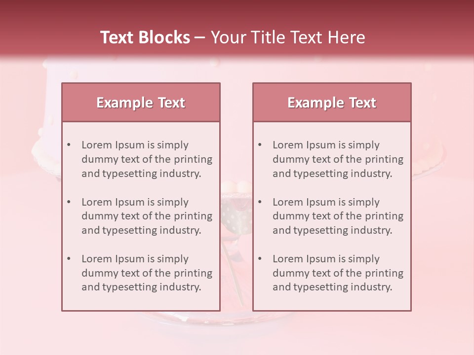 Beautiful Pink Birthday Cake. PowerPoint Template