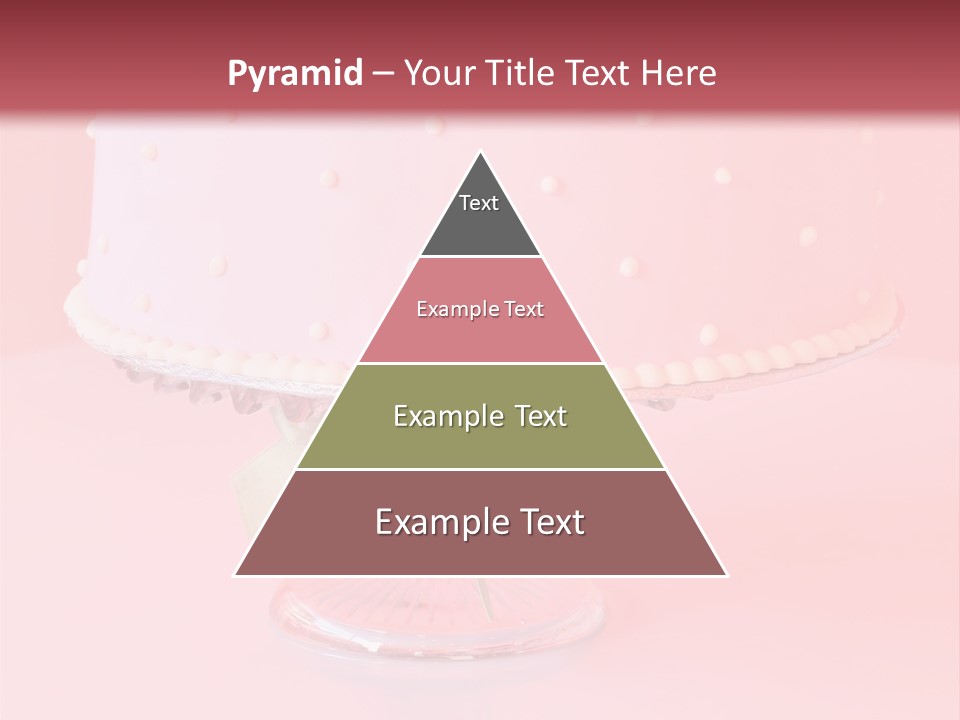Beautiful Pink Birthday Cake. PowerPoint Template