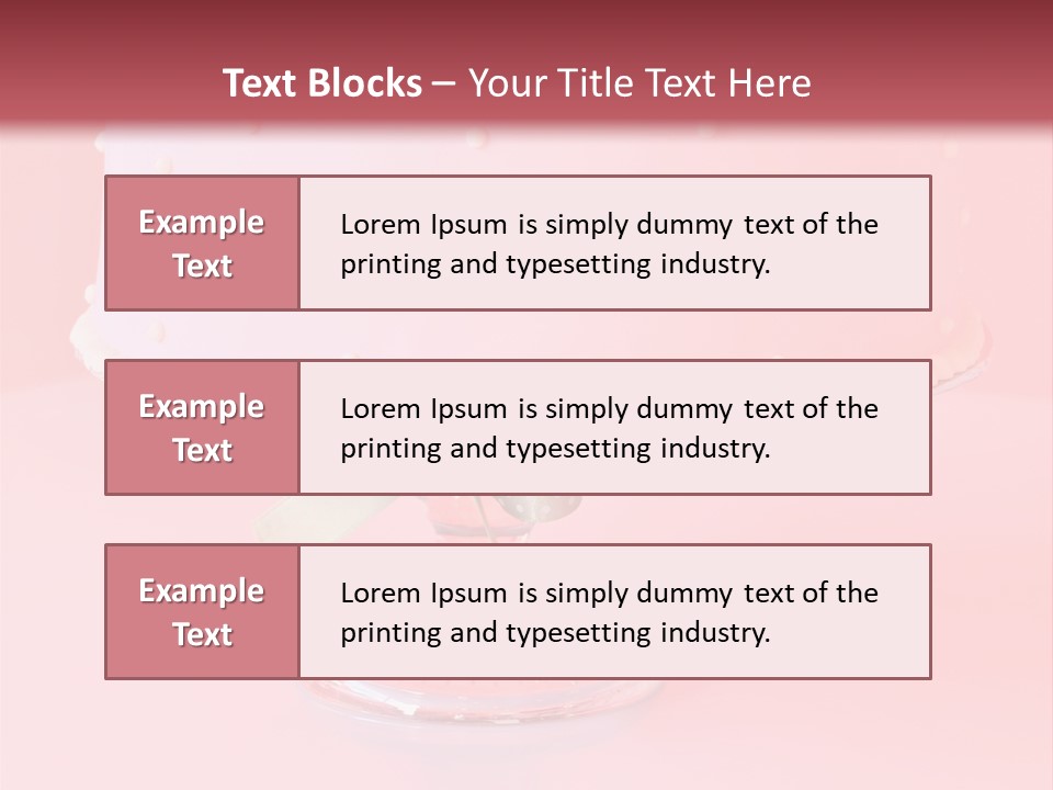 Beautiful Pink Birthday Cake. PowerPoint Template