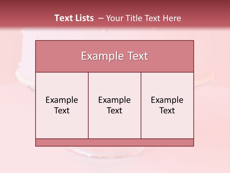 Beautiful Pink Birthday Cake. PowerPoint Template