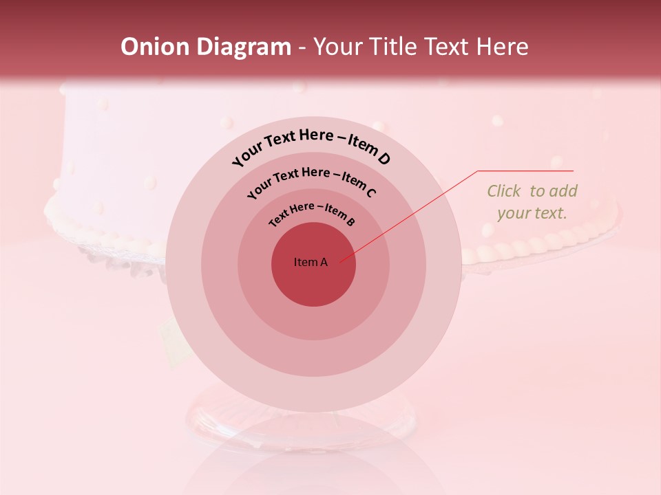 Beautiful Pink Birthday Cake. PowerPoint Template