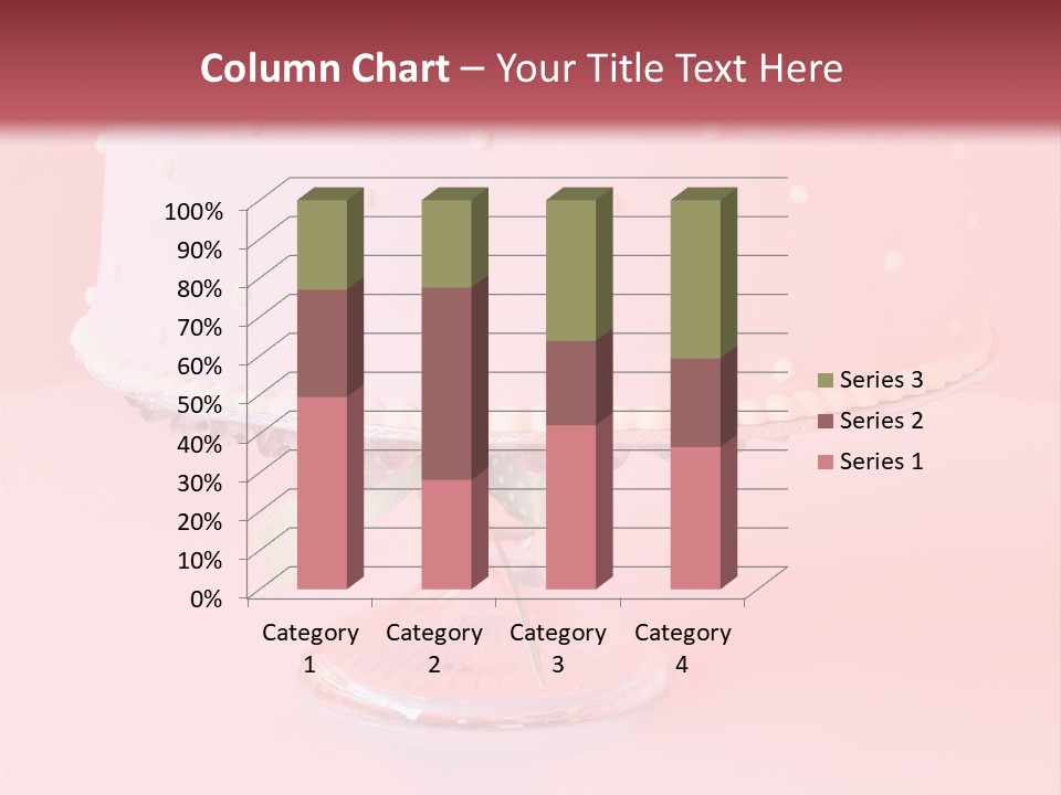 Beautiful Pink Birthday Cake. PowerPoint Template