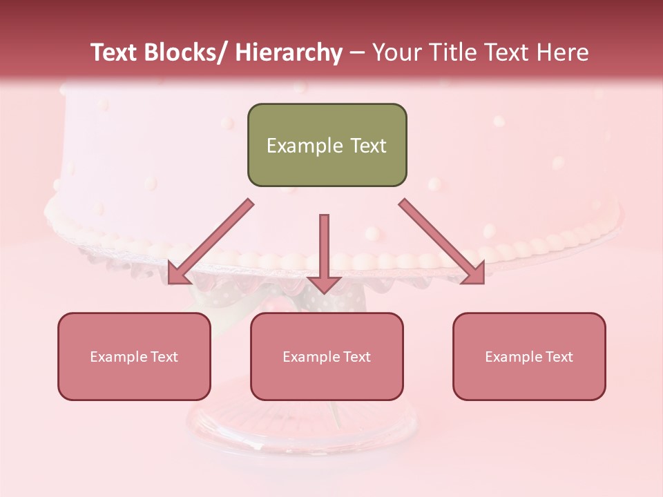 Beautiful Pink Birthday Cake. PowerPoint Template