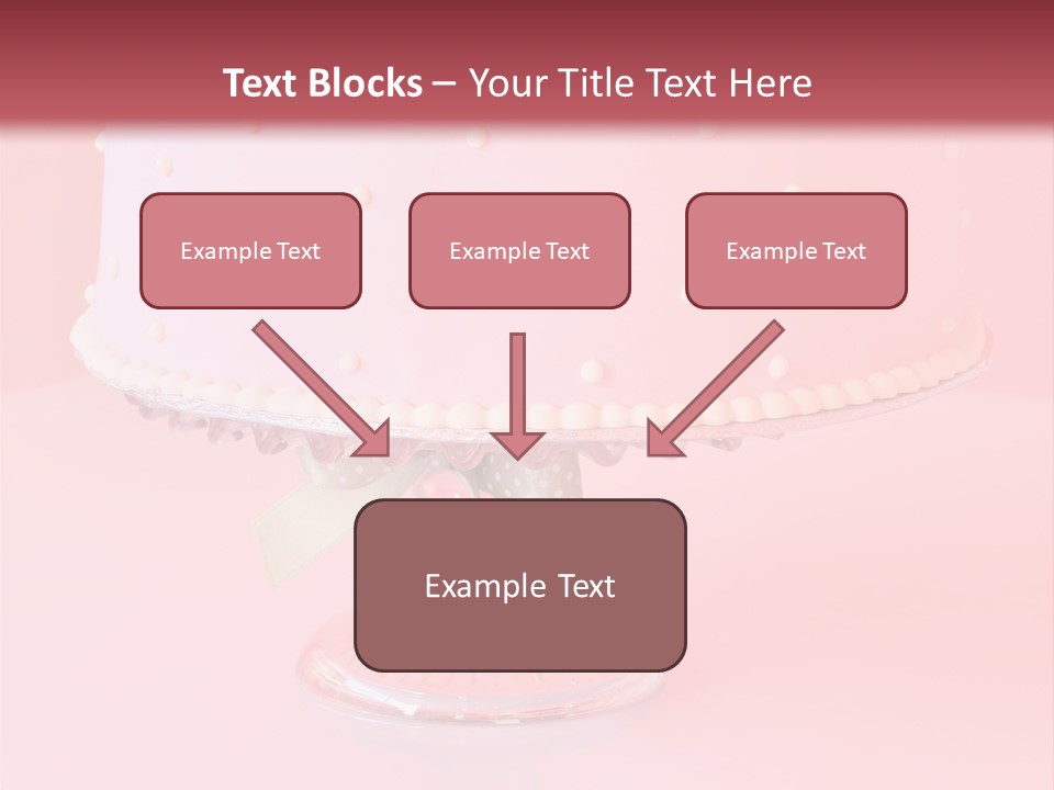 Beautiful Pink Birthday Cake. PowerPoint Template