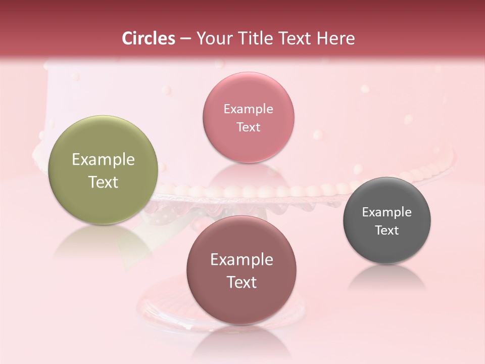 Beautiful Pink Birthday Cake. PowerPoint Template