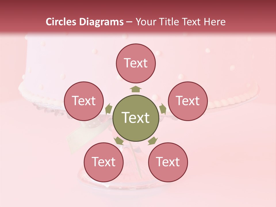 Beautiful Pink Birthday Cake. PowerPoint Template