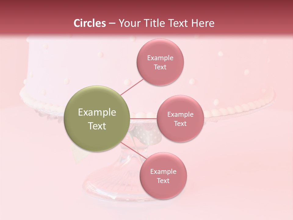 Beautiful Pink Birthday Cake. PowerPoint Template