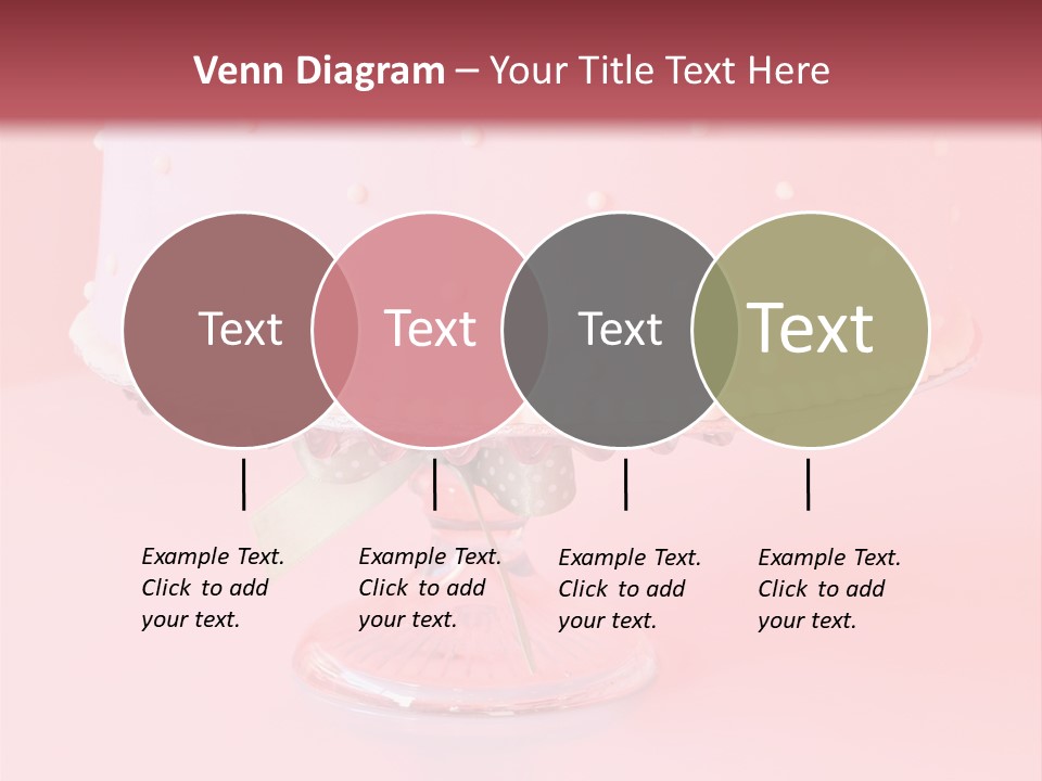 Beautiful Pink Birthday Cake. PowerPoint Template