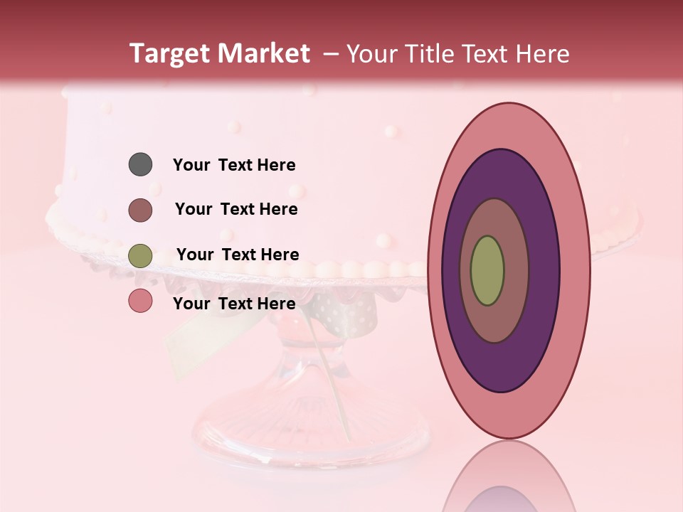 Beautiful Pink Birthday Cake. PowerPoint Template