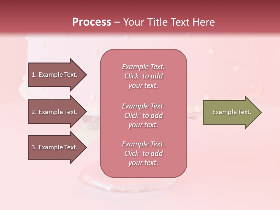 Beautiful Pink Birthday Cake. PowerPoint Template
