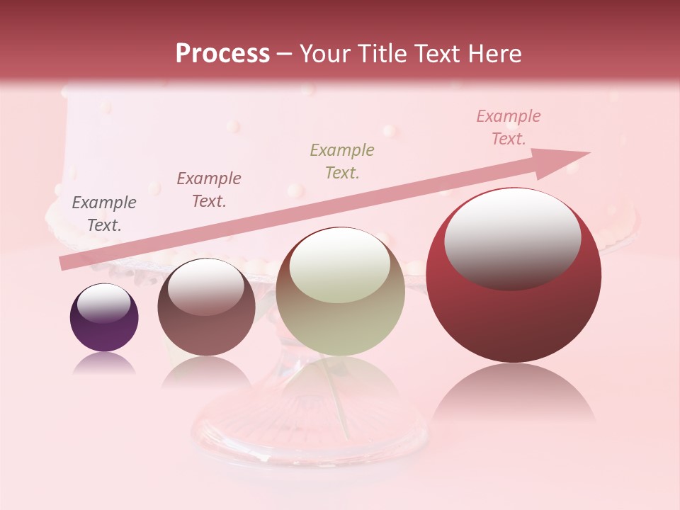 Beautiful Pink Birthday Cake. PowerPoint Template