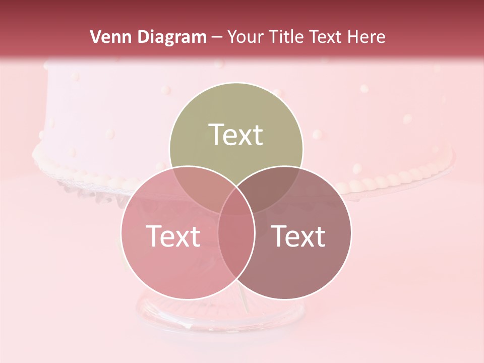 Beautiful Pink Birthday Cake. PowerPoint Template