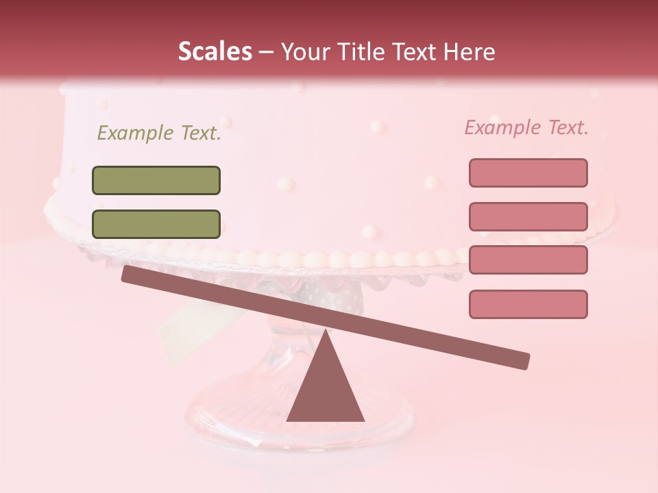 Beautiful Pink Birthday Cake. PowerPoint Template