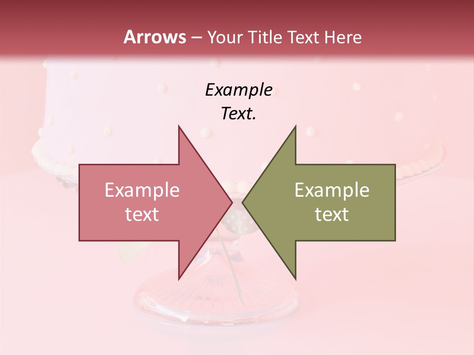 Beautiful Pink Birthday Cake. PowerPoint Template