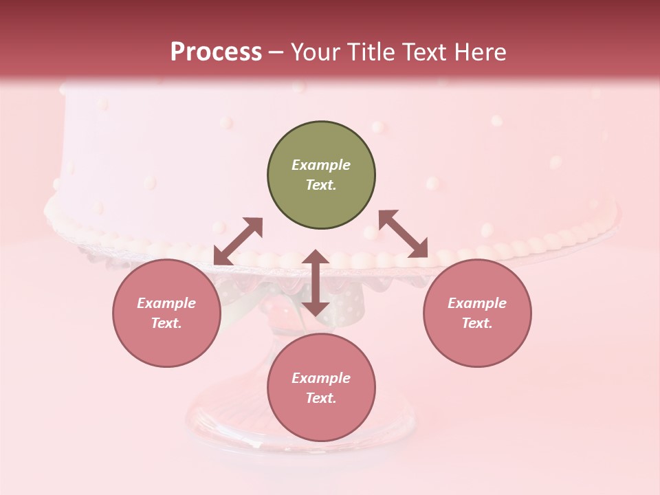 Beautiful Pink Birthday Cake. PowerPoint Template
