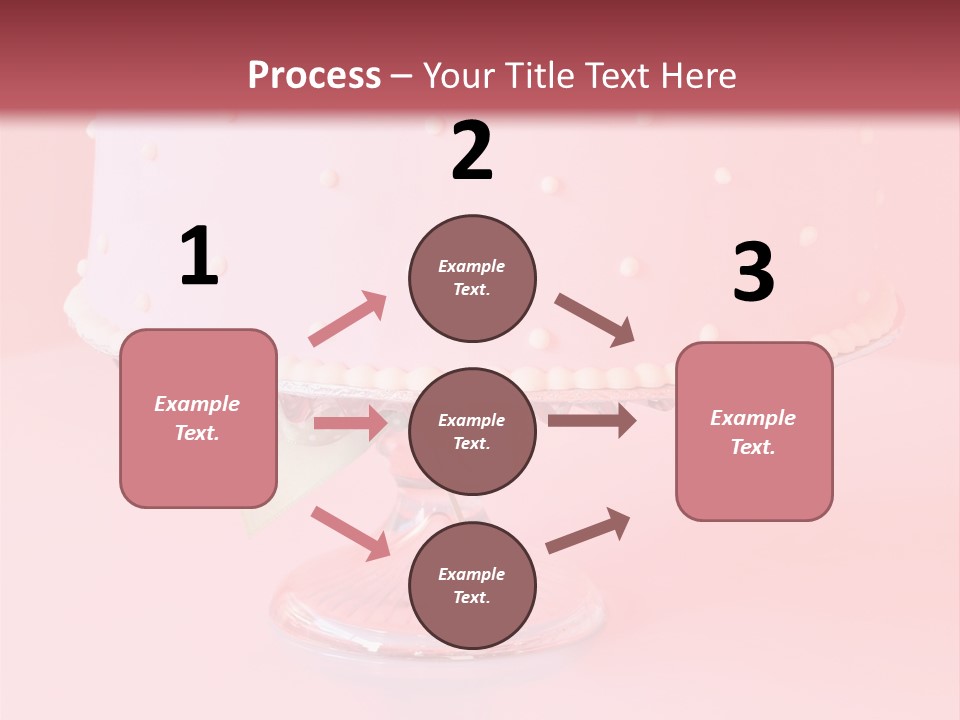 Beautiful Pink Birthday Cake. PowerPoint Template