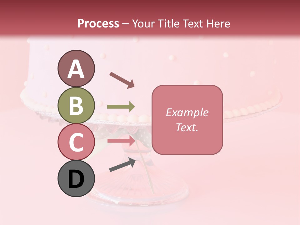Beautiful Pink Birthday Cake. PowerPoint Template