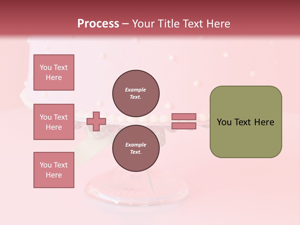 Beautiful Pink Birthday Cake. PowerPoint Template