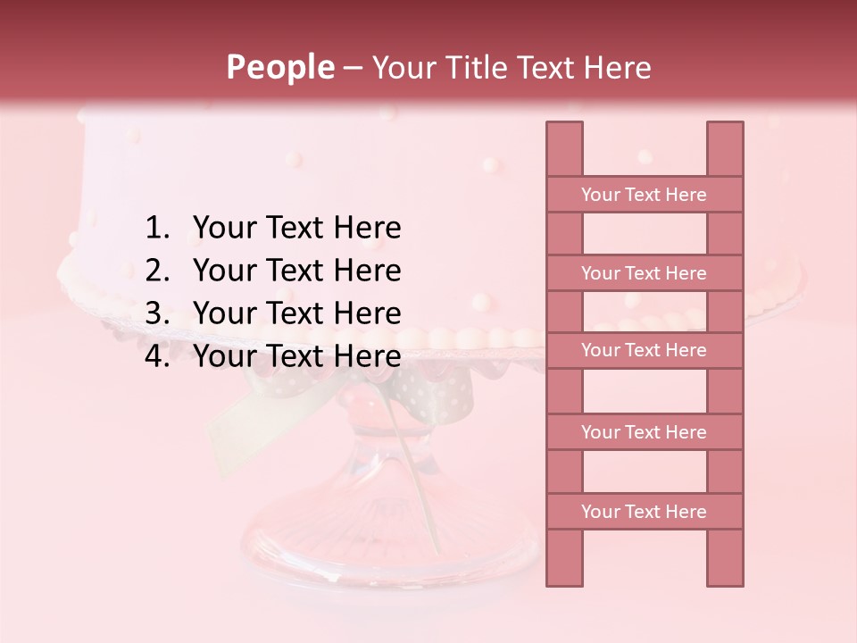 Beautiful Pink Birthday Cake. PowerPoint Template