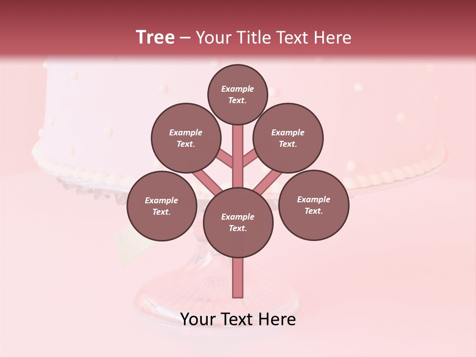Beautiful Pink Birthday Cake. PowerPoint Template