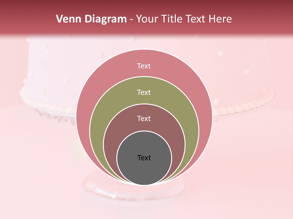Beautiful Pink Birthday Cake. PowerPoint Template