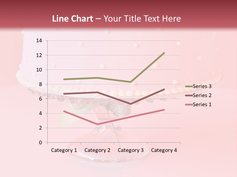 Beautiful Pink Birthday Cake. PowerPoint Template