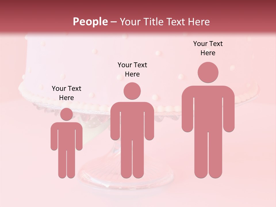 Beautiful Pink Birthday Cake. PowerPoint Template