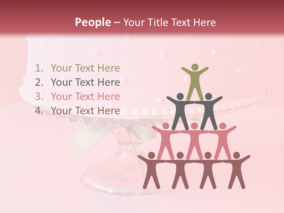 Beautiful Pink Birthday Cake. PowerPoint Template