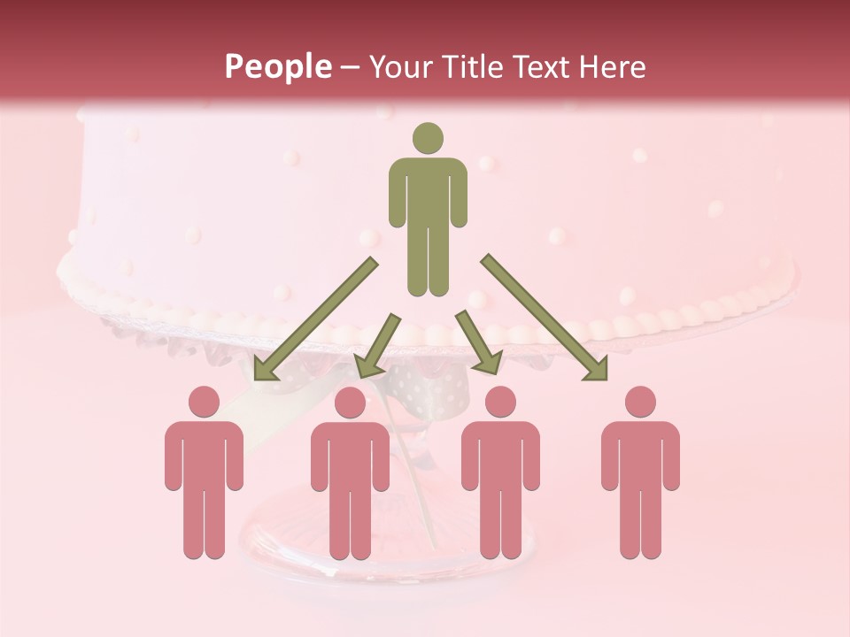 Beautiful Pink Birthday Cake. PowerPoint Template
