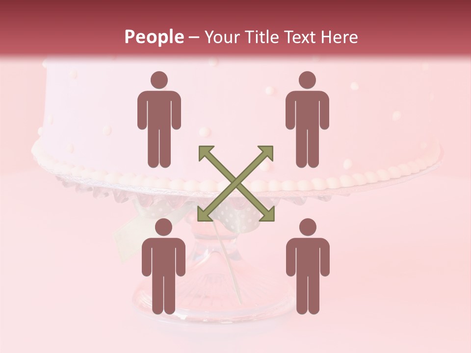 Beautiful Pink Birthday Cake. PowerPoint Template
