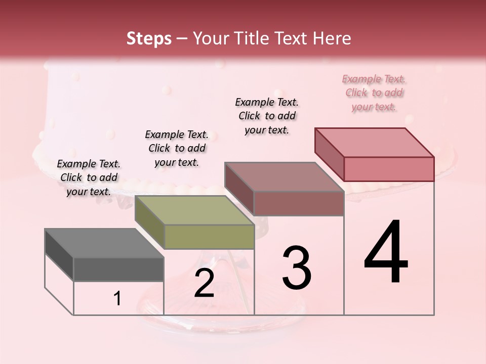 Beautiful Pink Birthday Cake. PowerPoint Template