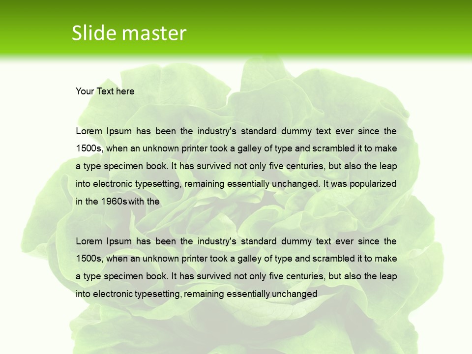 Lettuce PowerPoint Template