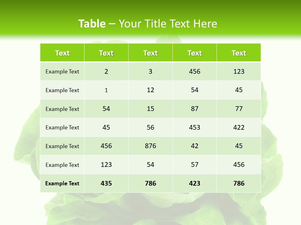 Lettuce PowerPoint Template