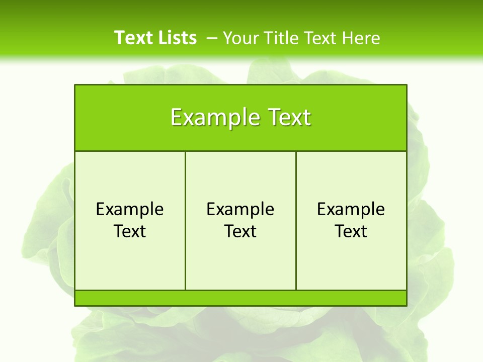 Lettuce PowerPoint Template