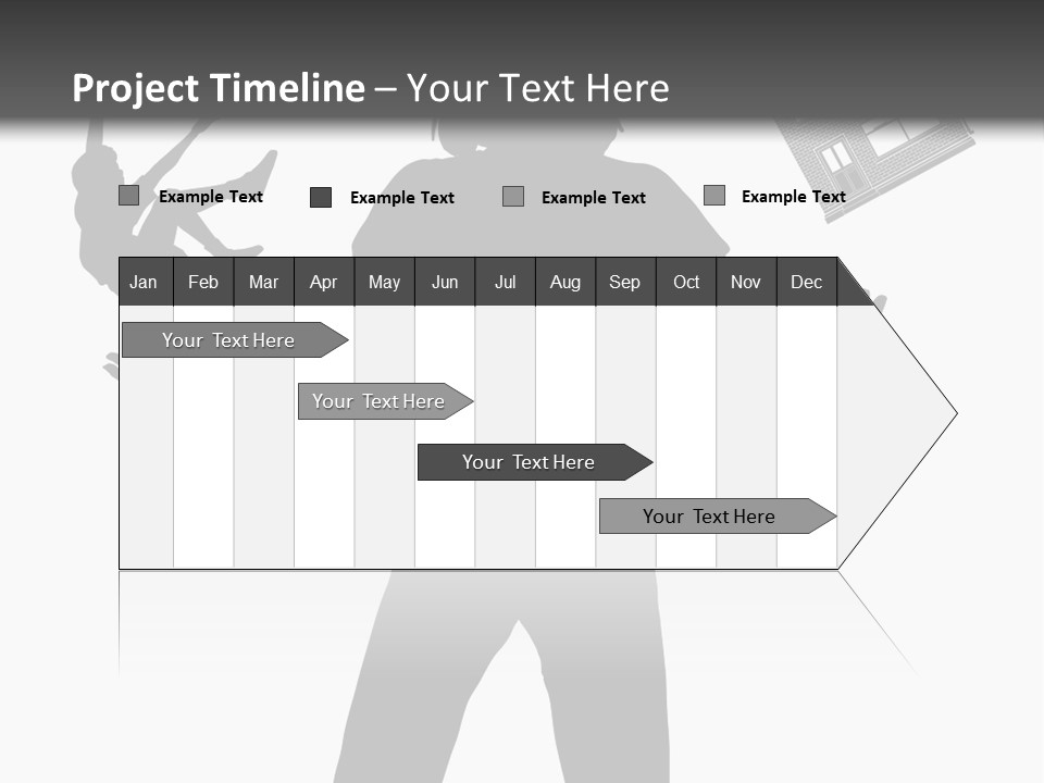 Silhouette Of A Woman Juggling Her Commitments (Vector File Also Available) PowerPoint Template