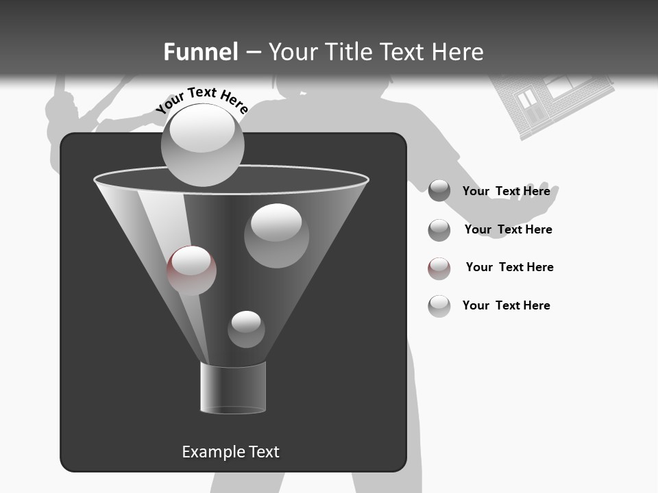 Silhouette Of A Woman Juggling Her Commitments (Vector File Also Available) PowerPoint Template