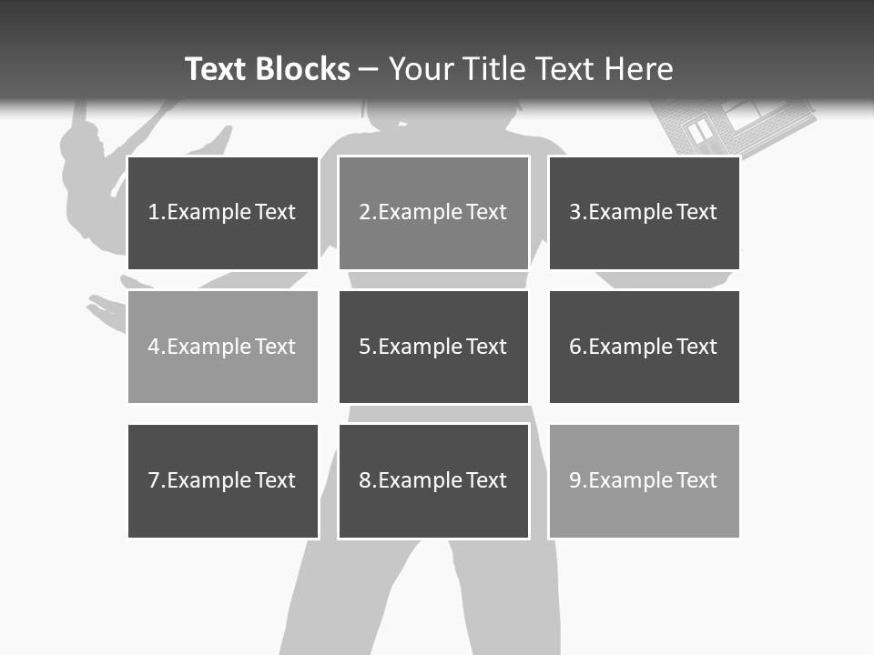 Silhouette Of A Woman Juggling Her Commitments (Vector File Also Available) PowerPoint Template