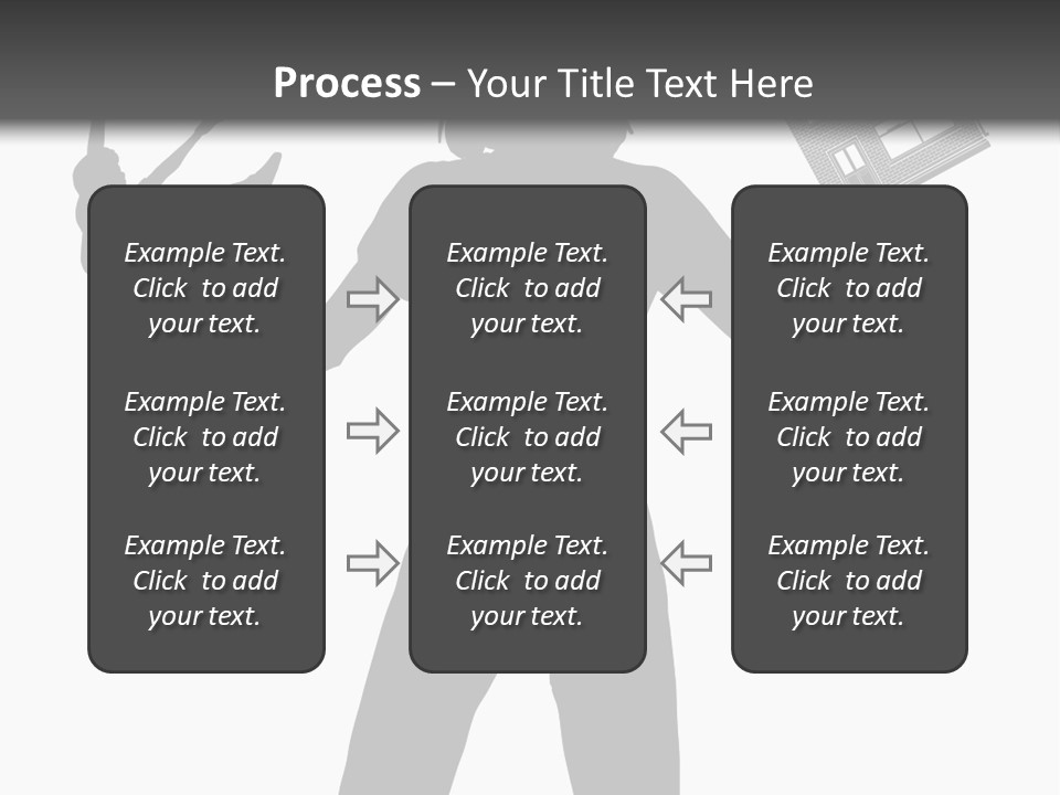 Silhouette Of A Woman Juggling Her Commitments (Vector File Also Available) PowerPoint Template