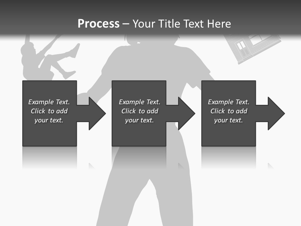 Silhouette Of A Woman Juggling Her Commitments (Vector File Also Available) PowerPoint Template