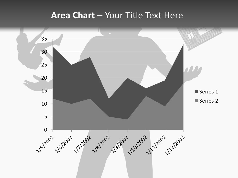 Silhouette Of A Woman Juggling Her Commitments (Vector File Also Available) PowerPoint Template