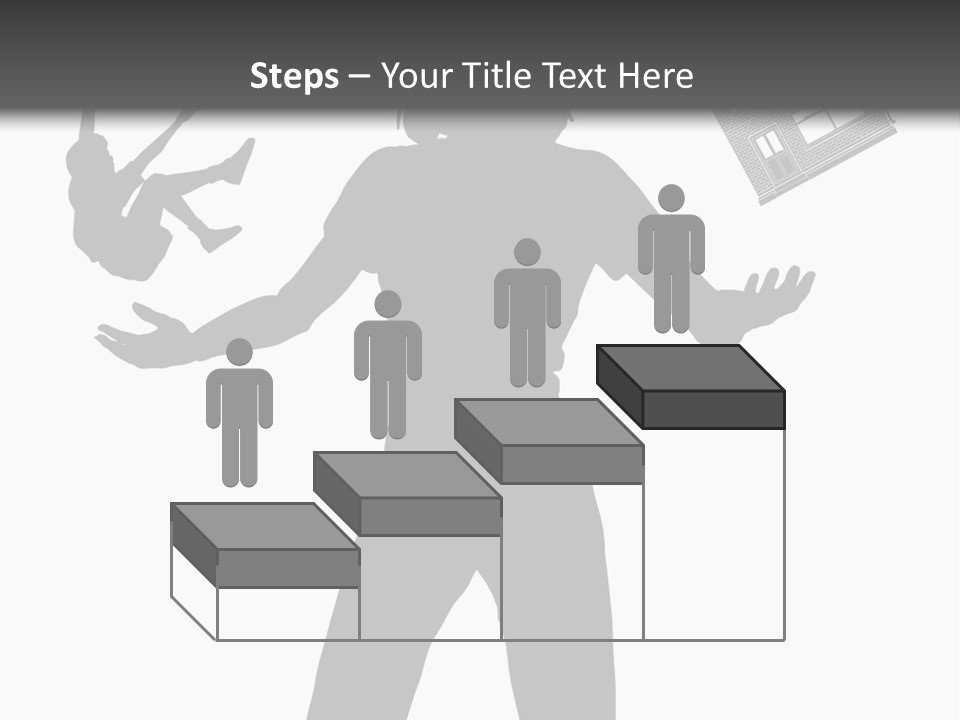 Silhouette Of A Woman Juggling Her Commitments (Vector File Also Available) PowerPoint Template