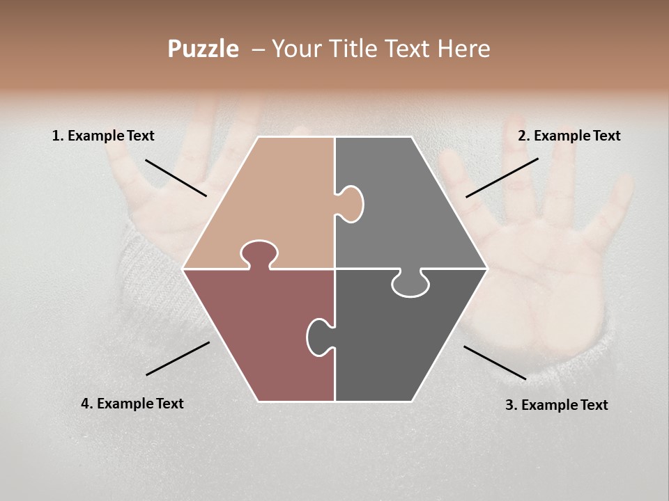 A Young Girl Trapped Behind Some Frosted Glass With Her Hands On It PowerPoint Template