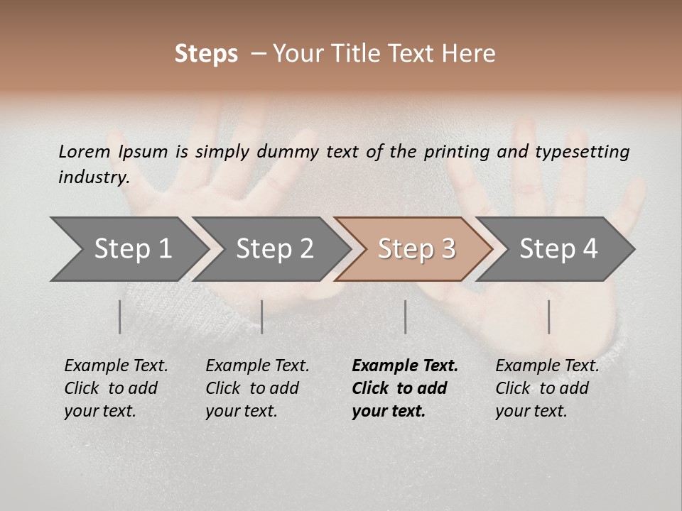 A Young Girl Trapped Behind Some Frosted Glass With Her Hands On It PowerPoint Template