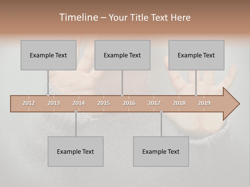 A Young Girl Trapped Behind Some Frosted Glass With Her Hands On It PowerPoint Template